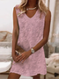 Linen Loose Cotton And Linen Plain Dress