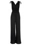 Cross Neck Loose Casual Plain Summer Jumpsuit