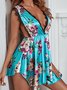 Sexy Deep V Lace Floral Nightdress