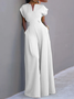 Notched Knitted Urban Jumpsuit