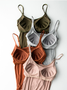 Sports Plain Cotton Sports Bra