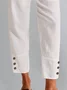 JFN Women's cotton casual Loose Plain Pants