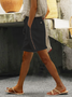 Loose Linen Plain Cotton And Linen Shorts