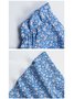 Ditsy Floral Women's Fashion Summer Pleated Holiday Sexy Big Swing Dress