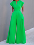 Notched Knitted Urban Jumpsuit