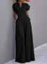 Notched Knitted Urban Jumpsuit