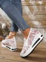 Floral Embroidery Breathable Platform Loafer Sheer Mesh Sneakers Hollow Out Tulle Comfortable Slip-On 