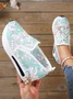 Floral Embroidery Breathable Platform Loafer Sheer Mesh Sneakers Hollow Out Tulle Comfortable Slip-On 