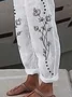 Floral Loose Cotton Pants