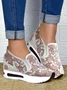 Floral Embroidery Breathable Platform Loafer Sheer Mesh Sneakers Hollow Out Tulle Comfortable Slip-On 