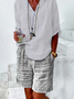 Polyester Classical Geometry Shorts