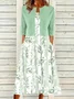 Women's Floral Pattern Daily Going Out Two Piece Set Half Sleeve Elegant Summer Coat With Tank Dress Matching Set
