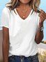 Casual Loose V Neck T-Shirt