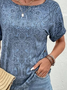 Floral Loose Casual Crew Neck T-Shirt