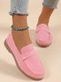 Casual Minimalist Slip On Loafers