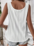 Everyday Casual Button Trim Knitted Vest