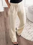 JFN Cotton Casual Plain Loose Pants