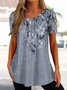 Womens Casual Crew Neck Shirt