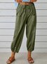 Women's Breathable Loose Comfortable Elastic Waist  Pants