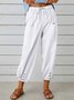 Women's Breathable Loose Comfortable Elastic Waist  Pants