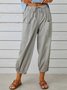 Women's Breathable Loose Comfortable Elastic Waist  Pants