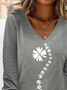 Plus Size Loose Casual Jersey T-Shirt
