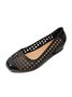 Transparent Waterproof PVC Jelly Glue Hollow Breathable Flat Shoes
