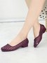 Transparent Waterproof PVC Jelly Glue Hollow Breathable Flat Shoes
