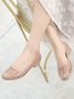 Transparent Waterproof PVC Jelly Glue Hollow Breathable Flat Shoes
