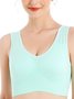 Breathable Comfort High Elasticity Seamless Tank Style Sports  Bra & Bralette