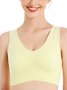 Breathable Comfort High Elasticity Seamless Tank Style Sports  Bra & Bralette