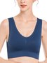Breathable Comfort High Elasticity Seamless Tank Style Sports  Bra & Bralette