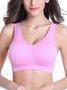 Breathable Comfort High Elasticity Seamless Tank Style Sports  Bra & Bralette