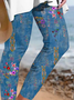 Plus size Tight Floral Casual Leggings