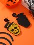 Halloween Glitter Skull Hat Stud Earrings