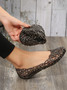 Casual Hollow Out Waterproof Flat Shallow Shoes