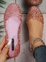 Casual Hollow Out Waterproof Flat Shallow Shoes