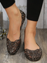 Casual Hollow Out Waterproof Flat Shallow Shoes