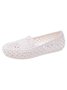 Women Hollow Out Waterproof Slip On Shoes