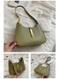 Commuting Simple Lock Buckle Underarm Bag