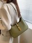 Commuting Simple Lock Buckle Underarm Bag