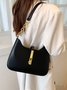 Commuting Simple Lock Buckle Underarm Bag