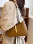 Commuting Simple Lock Buckle Underarm Bag