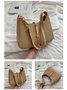 Commuting Simple Lock Buckle Underarm Bag