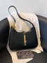 Commuting Simple Lock Buckle Underarm Bag