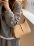Commuting Simple Lock Buckle Underarm Bag