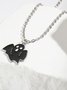 Halloween Skull Pumpkin Spooky Spider Gothic Necklace