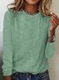 Loose Casual Striped Crew Neck T-Shirt