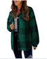 Teddy Velvet Loose Casual Plaid Teddy Jacket