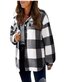 Teddy Velvet Loose Casual Plaid Teddy Jacket